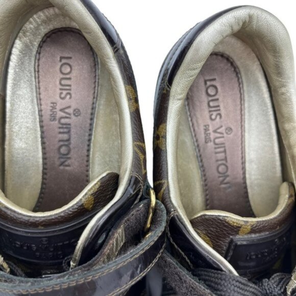 Authentic Louis Vuitton Sneakers Monogram Shoes Women Size EU 36.5 - Picture 9 of 16